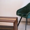 Table basse en kotibé et chêne